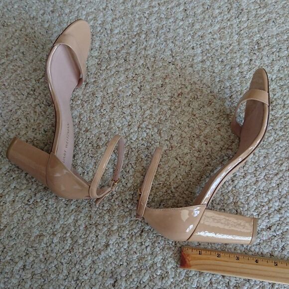Stuart Weitzman Nudist Block 75MM patent Leather Sandals size 39.5 M - Picture 10 of 12